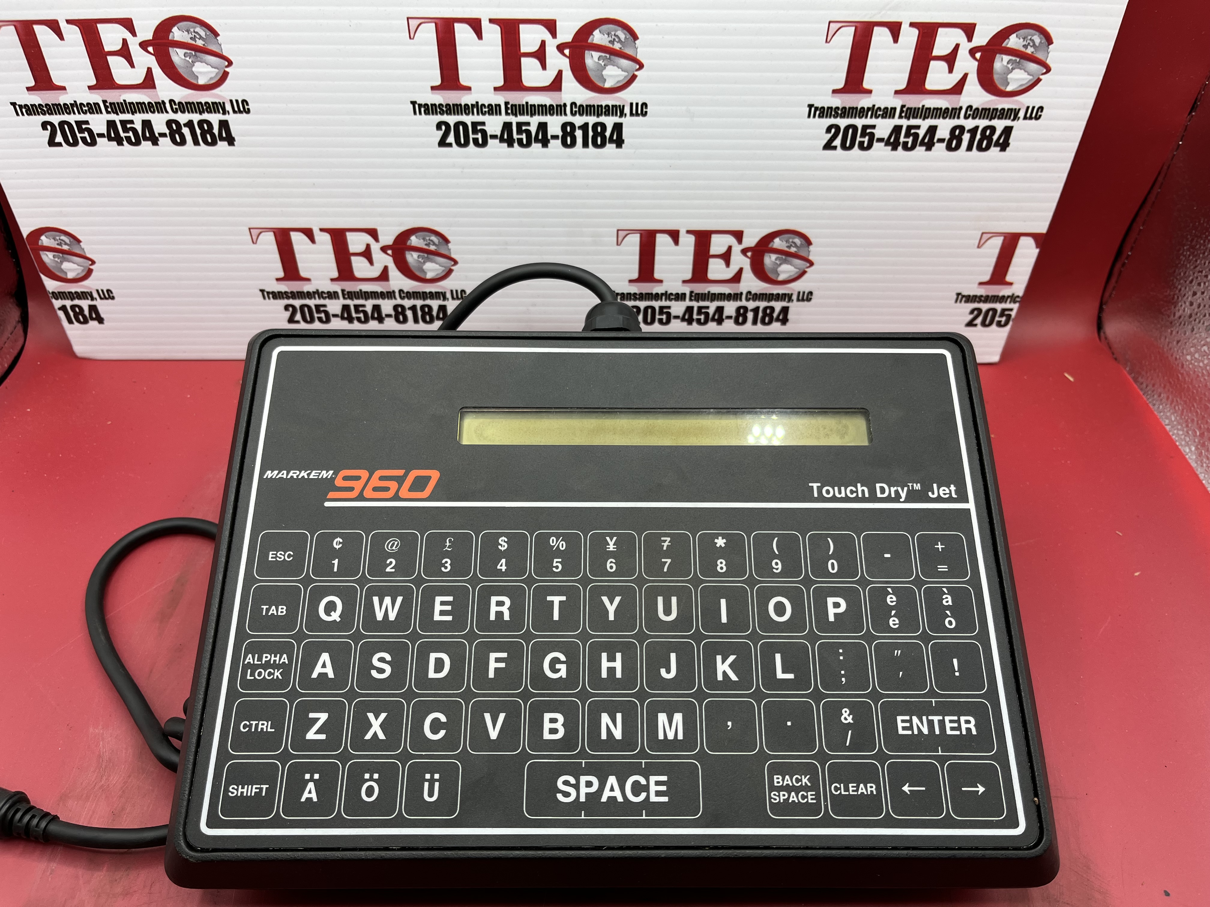 Markem 960 Touch Dry Jet Keyboard MAR501B-001